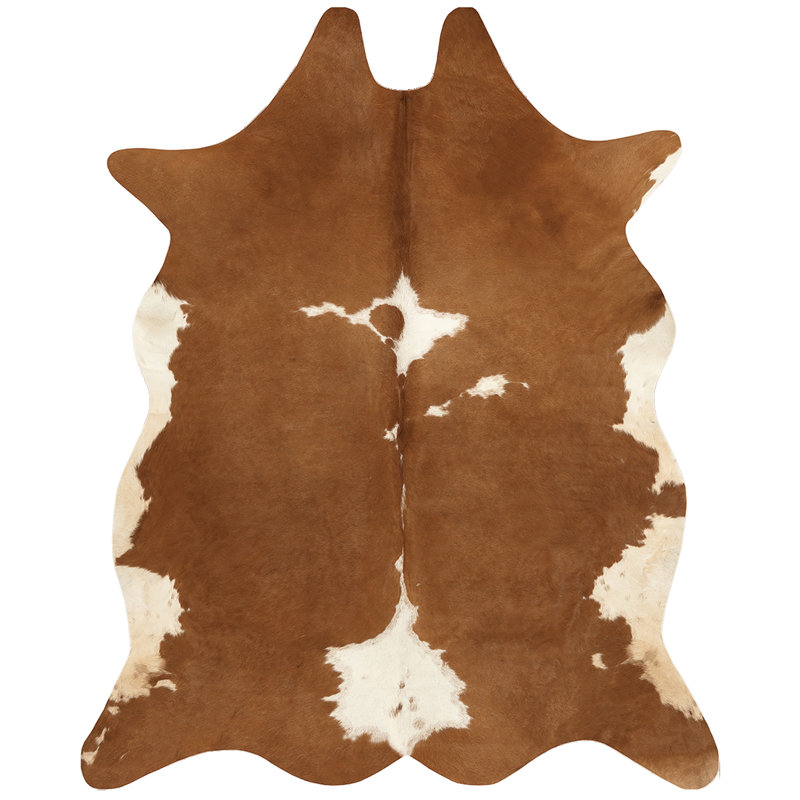 Bloomsbury Market Bedias Cowhide Brown/Cream Rug & Reviews Wayfair.co.uk